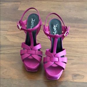 YSL tribute pebbled 105 mm sandals